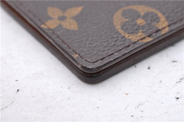 Auth Louis Vuitton Monogram Porte Valeurs Cartes Credit Wallet M61823 LV 3473D