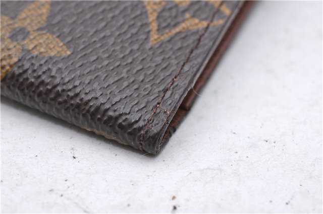 Auth Louis Vuitton Monogram Porte Valeurs Cartes Credit Wallet M61823 LV 3473D