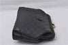 Authentic GUCCI Micro GG PVC Leather Pouch Purse Black 3474D