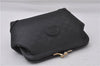 Authentic GUCCI Micro GG PVC Leather Pouch Purse Black 3474D