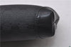 Authentic GUCCI Micro GG PVC Leather Pouch Purse Black 3474D