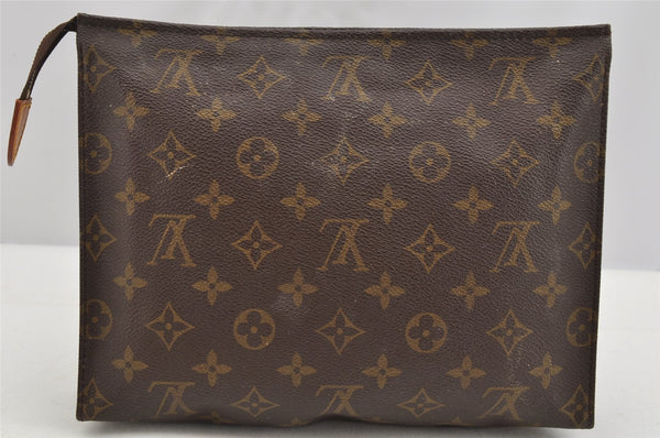 Auth Louis Vuitton Monogram Poche Toilette 26 M47542 Cosmetics Pouch Junk 3474I