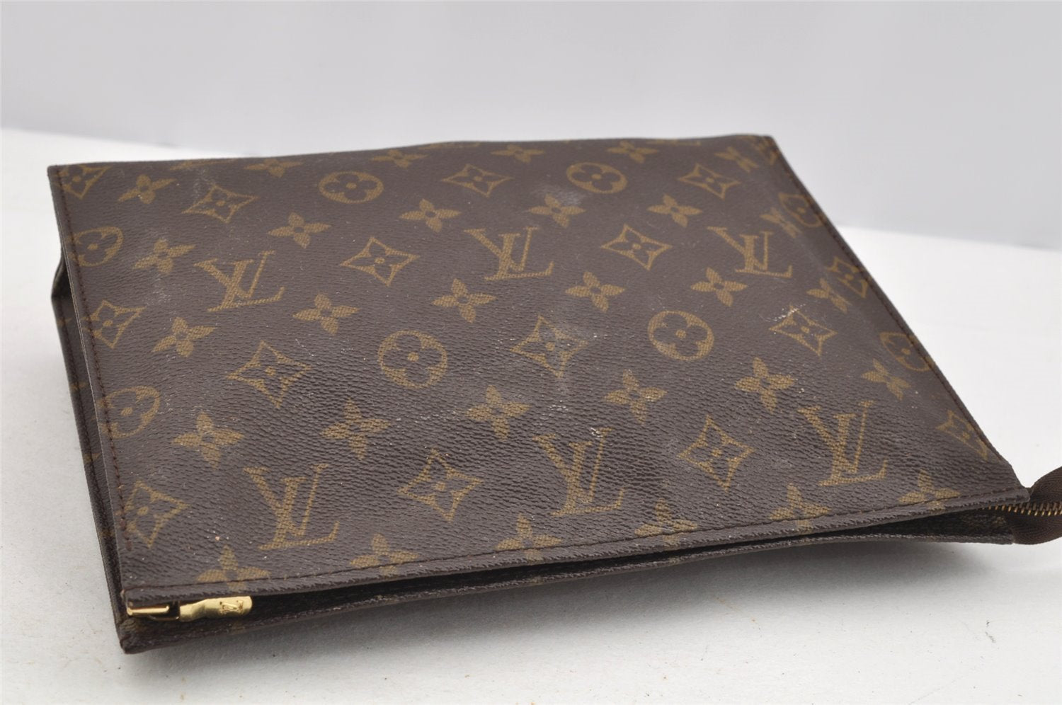 Auth Louis Vuitton Monogram Poche Toilette 26 M47542 Cosmetics Pouch Junk 3474I