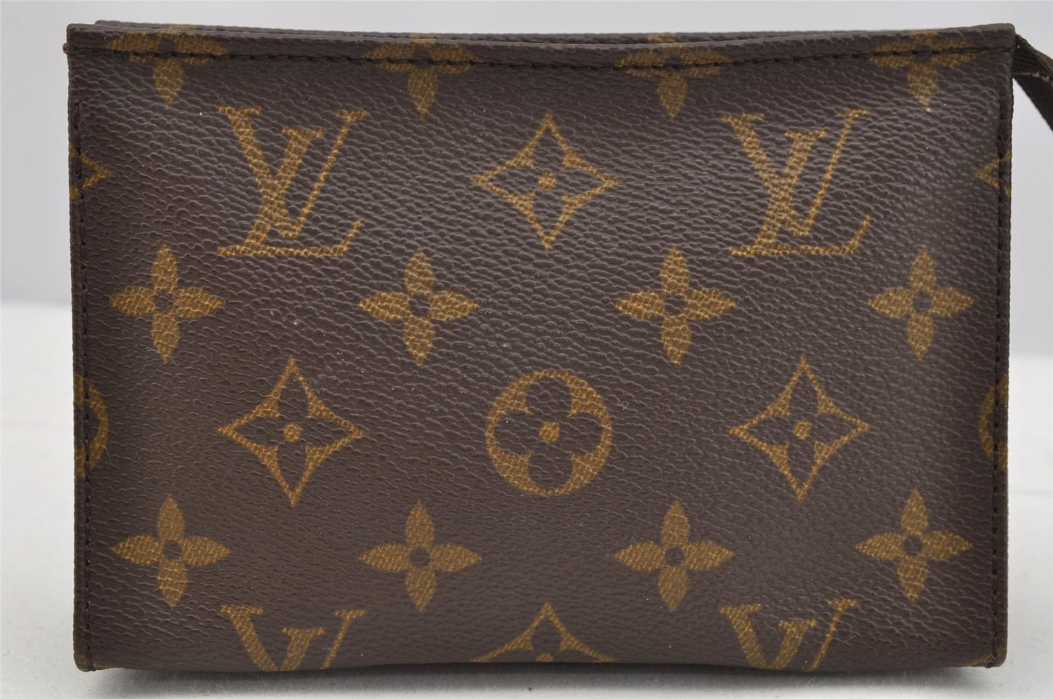 Authentic Louis Vuitton Monogram Poche Toilette 15 M47546 Cosmetics Pouch 3475I