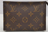 Authentic Louis Vuitton Monogram Poche Toilette 15 M47546 Cosmetics Pouch 3475I