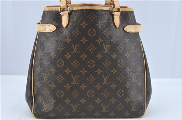 Authentic Louis Vuitton Monogram Batignolles Vertical Tote Bag M51153 LV 3476D