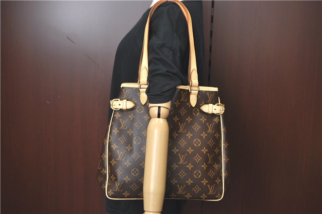 Authentic Louis Vuitton Monogram Batignolles Vertical Tote Bag M51153 LV 3476D