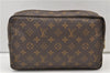 Auth Louis Vuitton Monogram Trousse Toilette 28 Clutch Hand Bag M47522 LV 3478E