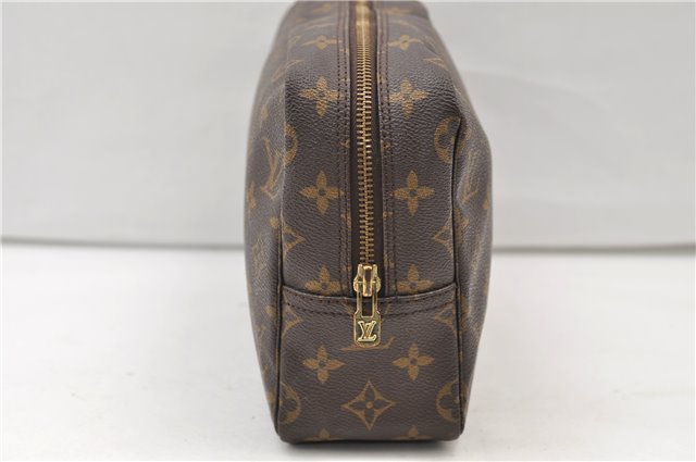 Auth Louis Vuitton Monogram Trousse Toilette 28 Clutch Hand Bag M47522 LV 3478E