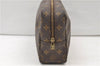 Auth Louis Vuitton Monogram Trousse Toilette 28 Clutch Hand Bag M47522 LV 3478E