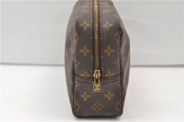 Auth Louis Vuitton Monogram Trousse Toilette 28 Clutch Hand Bag M47522 LV 3478E