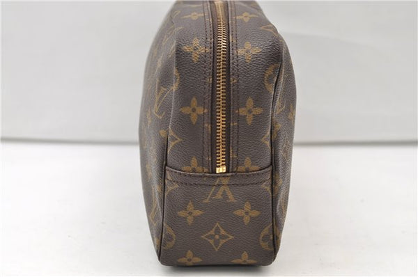 Auth Louis Vuitton Monogram Trousse Toilette 28 Clutch Hand Bag M47522 LV 3478E