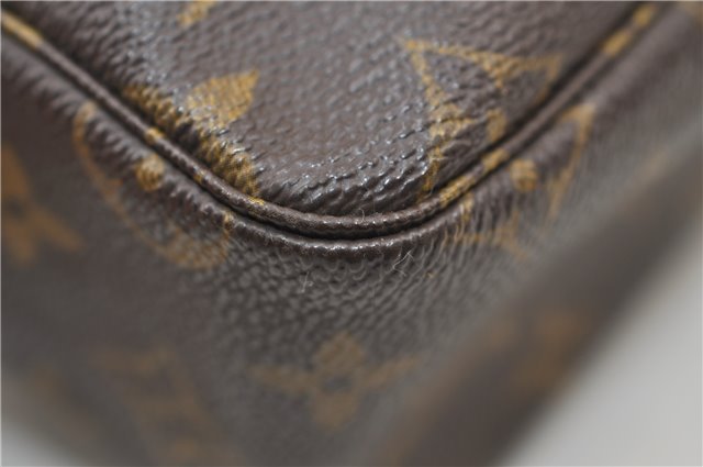 Auth Louis Vuitton Monogram Trousse Toilette 28 Clutch Hand Bag M47522 LV 3478E