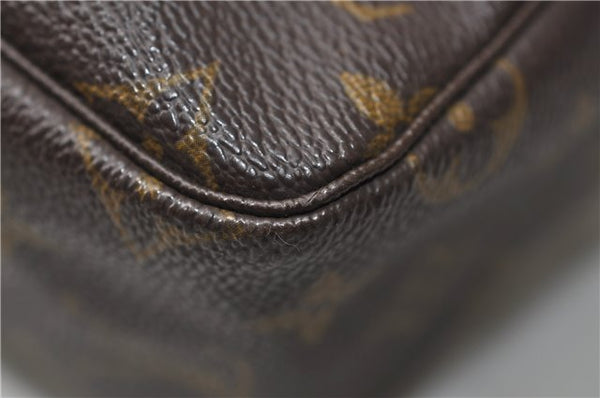 Auth Louis Vuitton Monogram Trousse Toilette 28 Clutch Hand Bag M47522 LV 3478E