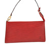 Authentic Louis Vuitton Epi Pochette Accessoires Pouch Red M52947 LV Junk 3478I