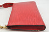 Authentic Louis Vuitton Epi Pochette Accessoires Pouch Red M52947 LV Junk 3478I