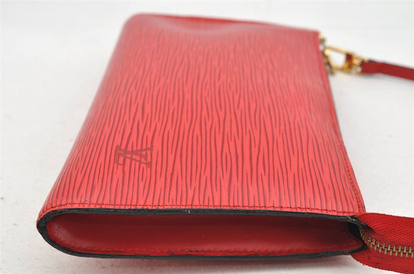 Authentic Louis Vuitton Epi Pochette Accessoires Pouch Red M52947 LV Junk 3478I