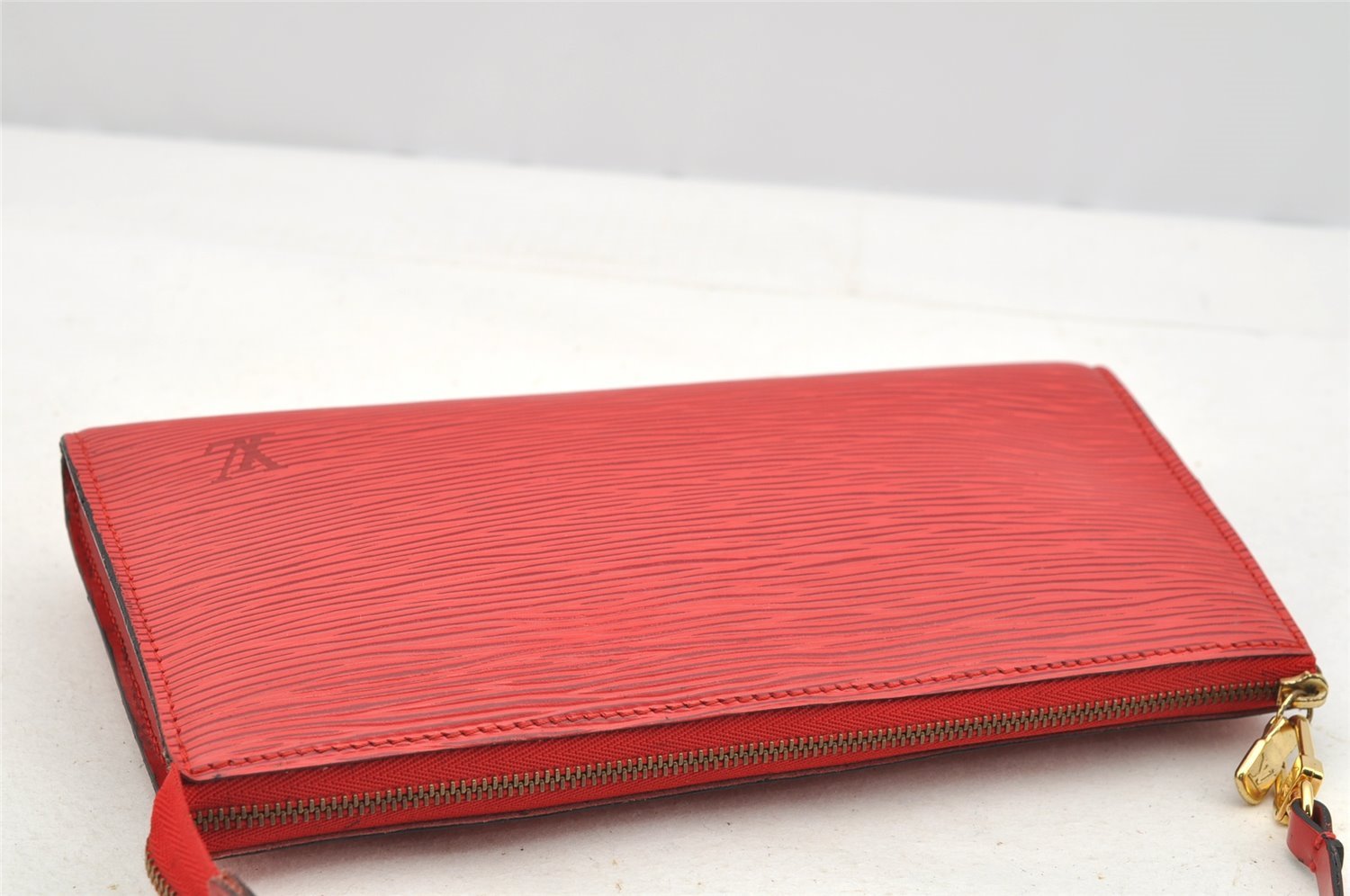 Authentic Louis Vuitton Epi Pochette Accessoires Pouch Red M52947 LV Junk 3478I