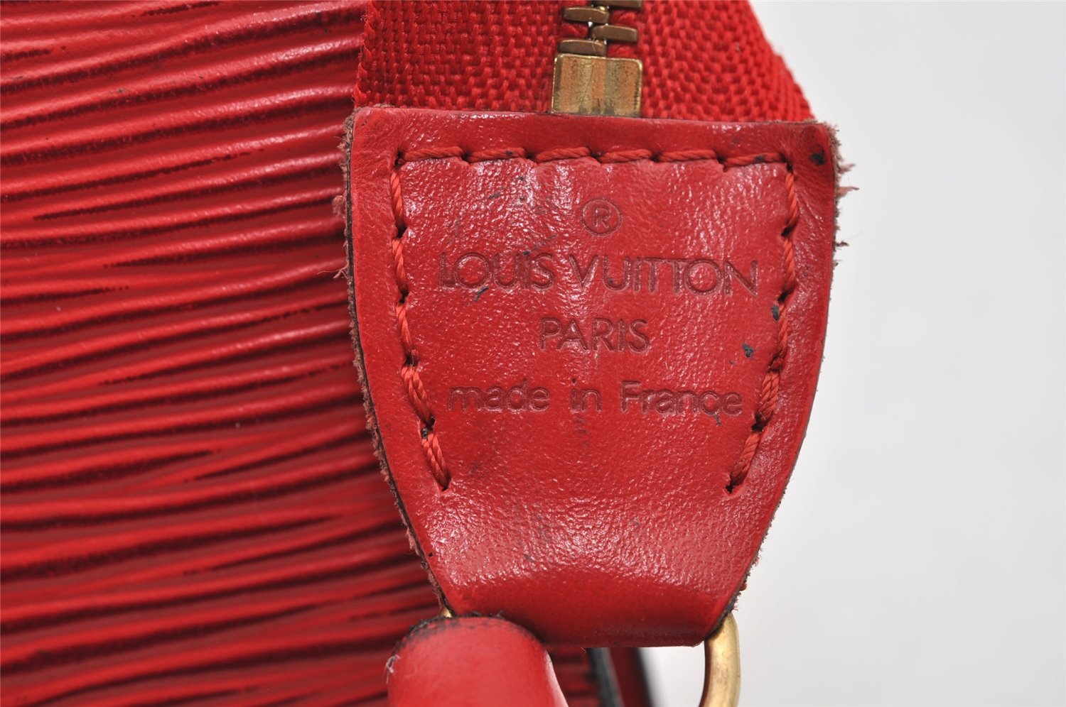 Authentic Louis Vuitton Epi Pochette Accessoires Pouch Red M52947 LV Junk 3478I