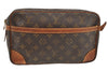 Authentic Louis Vuitton Monogram Compiegne 28 Clutch Hand Bag M51845 LV 3482I