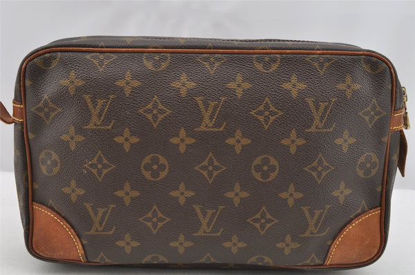 Authentic Louis Vuitton Monogram Compiegne 28 Clutch Hand Bag M51845 LV 3482I