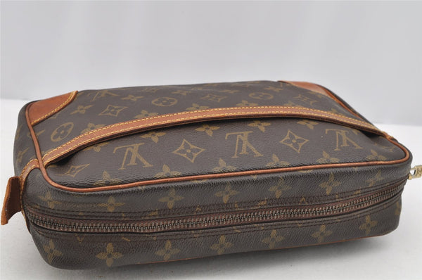 Authentic Louis Vuitton Monogram Compiegne 28 Clutch Hand Bag M51845 LV 3482I