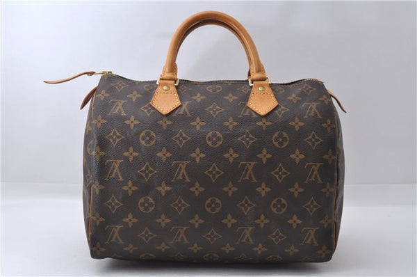 Authentic Louis Vuitton Monogram Speedy 30 Hand Bag Purse M41526 LV 3487D