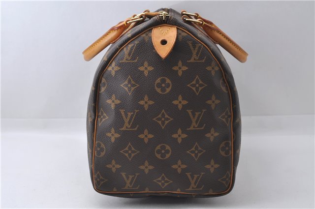 Authentic Louis Vuitton Monogram Speedy 30 Hand Bag Purse M41526 LV 3487D