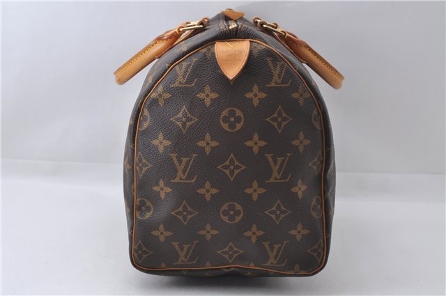 Authentic Louis Vuitton Monogram Speedy 30 Hand Bag Purse M41526 LV 3487D