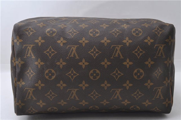 Authentic Louis Vuitton Monogram Speedy 30 Hand Bag Purse M41526 LV 3487D