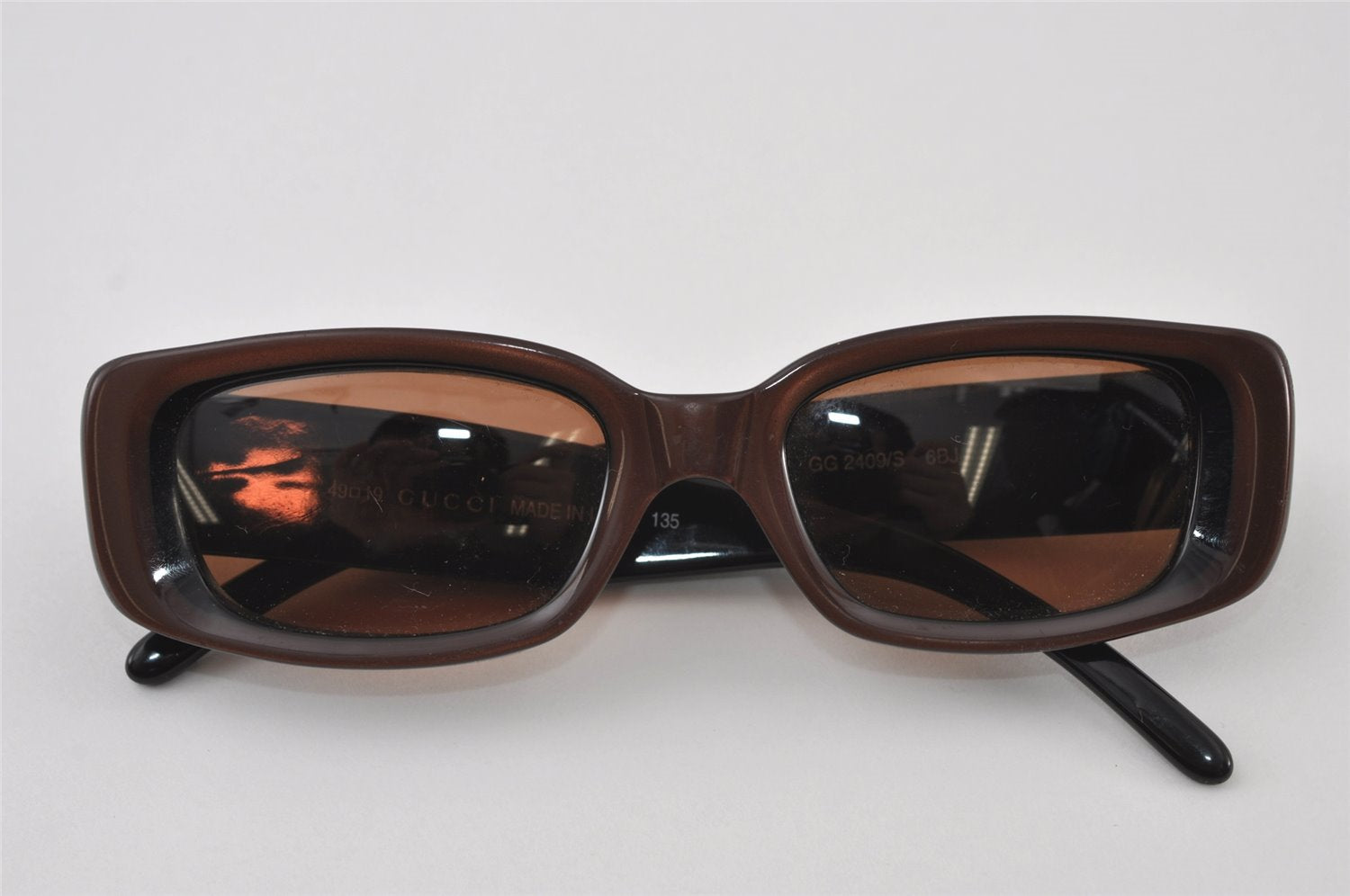 Authentic GUCCI Vintage Sunglasses Plastic GG 2409/S Brown 3489I