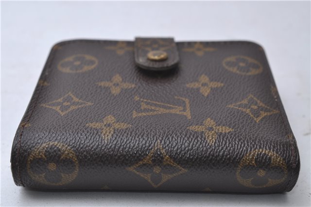 Authentic Louis Vuitton Monogram Compact Zip Bifold Wallet Purse M61667 LV 3494D