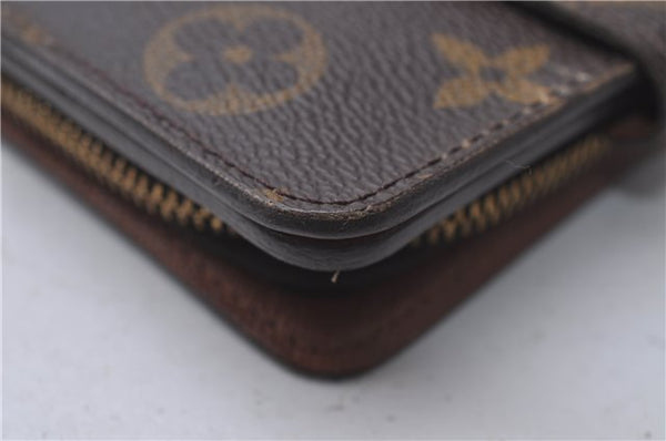 Authentic Louis Vuitton Monogram Compact Zip Bifold Wallet Purse M61667 LV 3494D