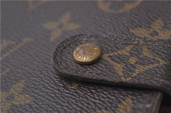 Authentic Louis Vuitton Monogram Compact Zip Bifold Wallet Purse M61667 LV 3494D