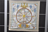 Authentic HERMES Carre 90 Scarf "vive le vent" Silk Beige 3497D