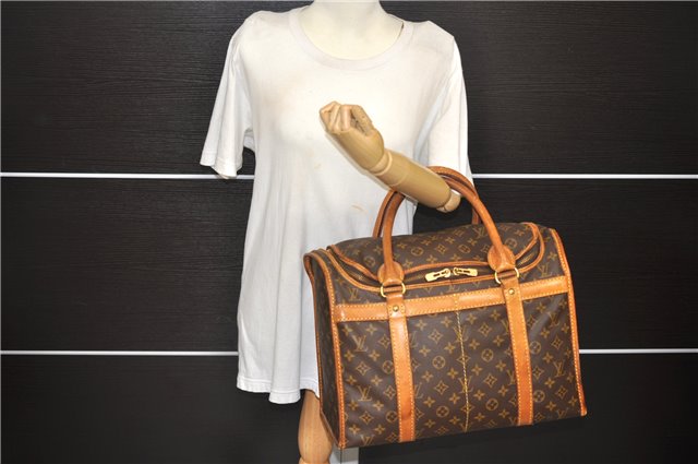Authentic Louis Vuitton Monogram Sac Chaussures 40 Boston Bag M41924 LV 3498D