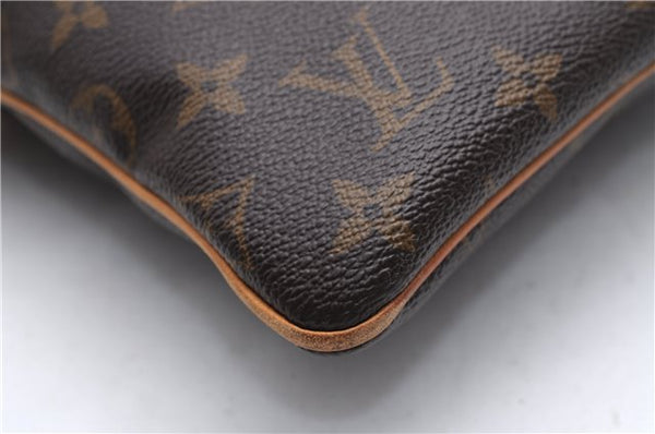 Authentic Louis Vuitton Monogram Pochette Valmy M40524 Shoulder Cross Bag 3498E