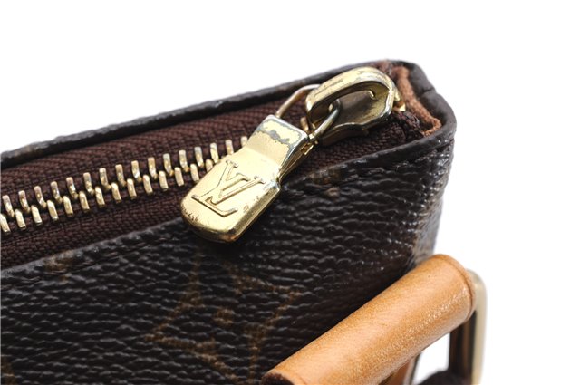 Authentic Louis Vuitton Monogram Pochette Valmy M40524 Shoulder Cross Bag 3498E