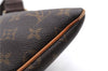 Authentic Louis Vuitton Monogram Pochette Valmy M40524 Shoulder Cross Bag 3498E