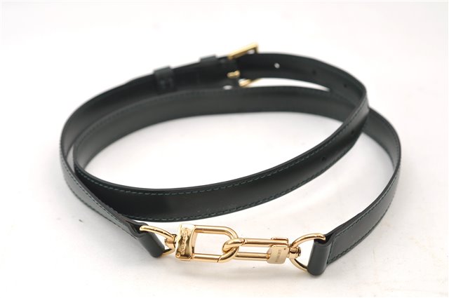 Authentic Louis Vuitton Leather Shoulder Strap Green 36.2-43.3