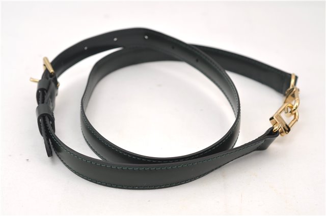 Authentic Louis Vuitton Leather Shoulder Strap Green 36.2-43.3