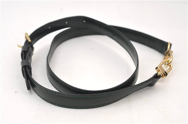 Authentic Louis Vuitton Leather Shoulder Strap Green 36.2-43.3" LV 3499E
