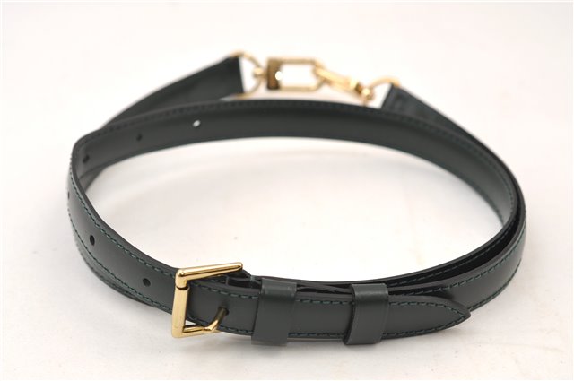 Authentic Louis Vuitton Leather Shoulder Strap Green 36.2-43.3