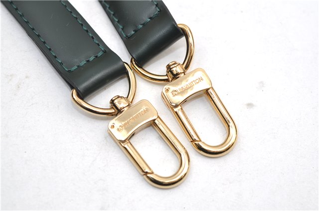 Authentic Louis Vuitton Leather Shoulder Strap Green 36.2-43.3