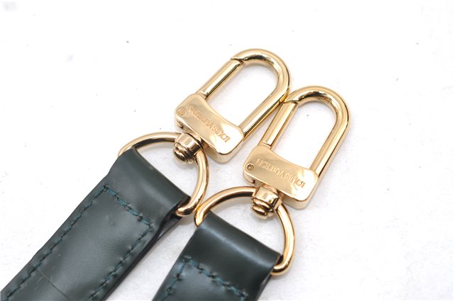 Authentic Louis Vuitton Leather Shoulder Strap Green 36.2-43.3