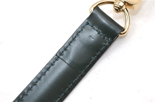 Authentic Louis Vuitton Leather Shoulder Strap Green 36.2-43.3" LV 3499E
