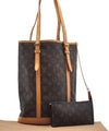 Authentic Louis Vuitton Monogram Bucket GM Shoulder Bag M42236 LV 3500D