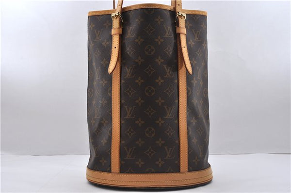 Authentic Louis Vuitton Monogram Bucket GM Shoulder Bag M42236 LV 3500D