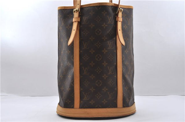 Authentic Louis Vuitton Monogram Bucket GM Shoulder Bag M42236 LV 3500D