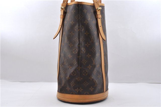 Authentic Louis Vuitton Monogram Bucket GM Shoulder Bag M42236 LV 3500D